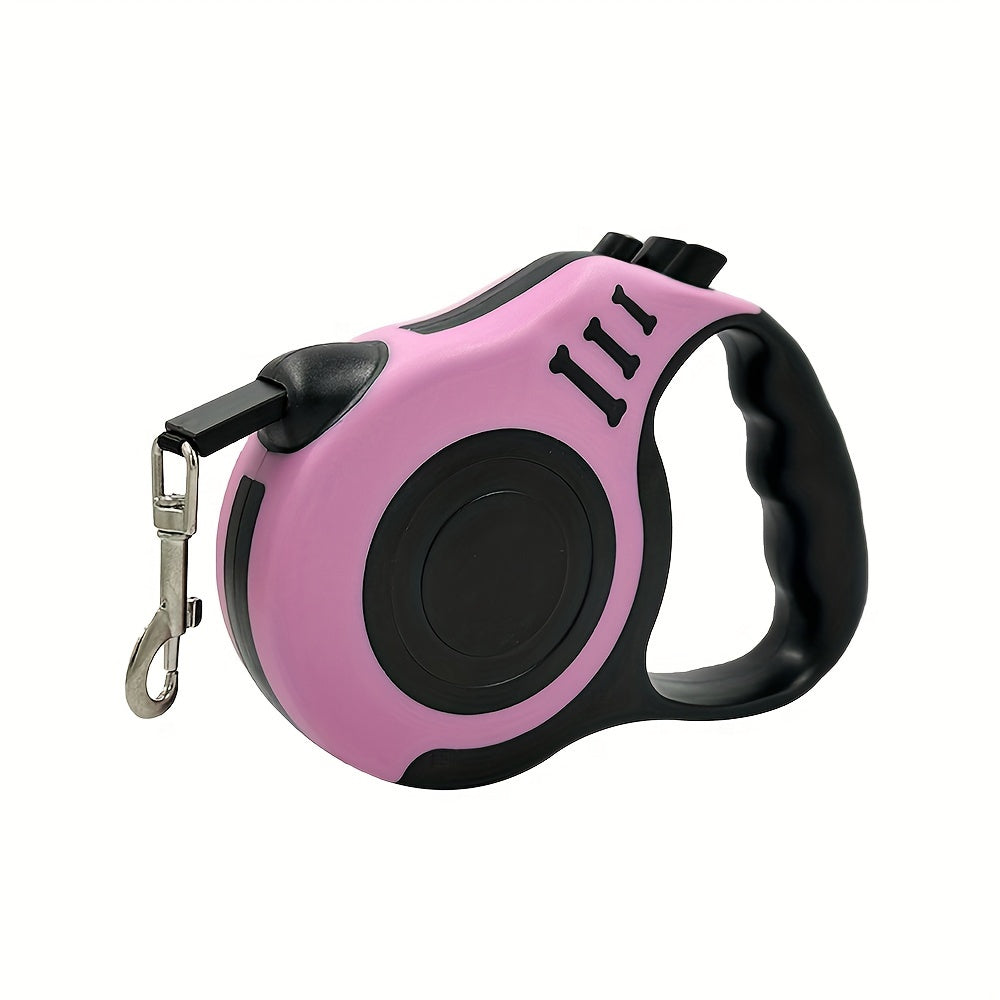 Retractable Dog Leash, Sturdy Dual-Switch Design with a One-Touch Brake And Lock Mechanism