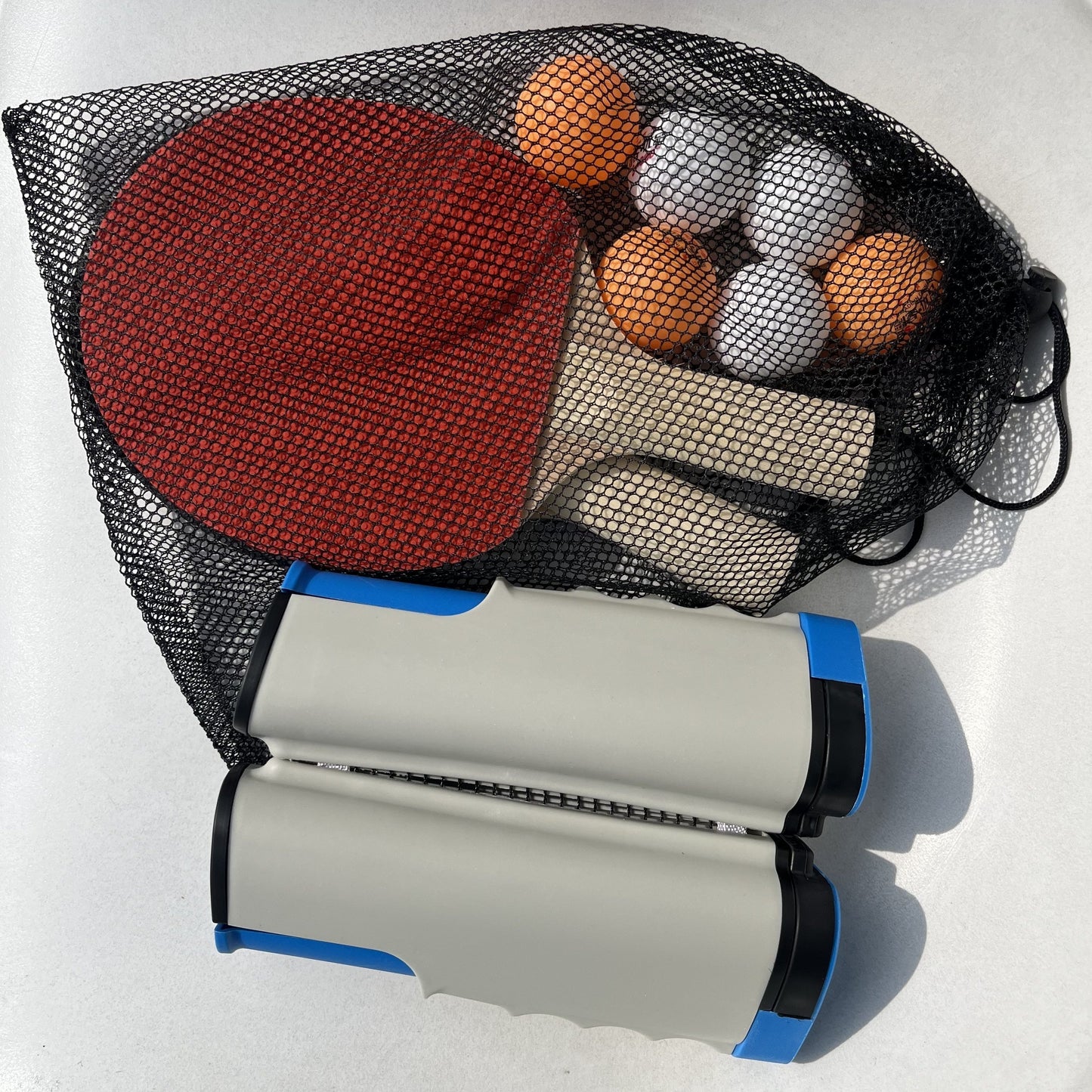 Ping Pong Paddle Set, Portable Table Tennis Set With Retractable Net
