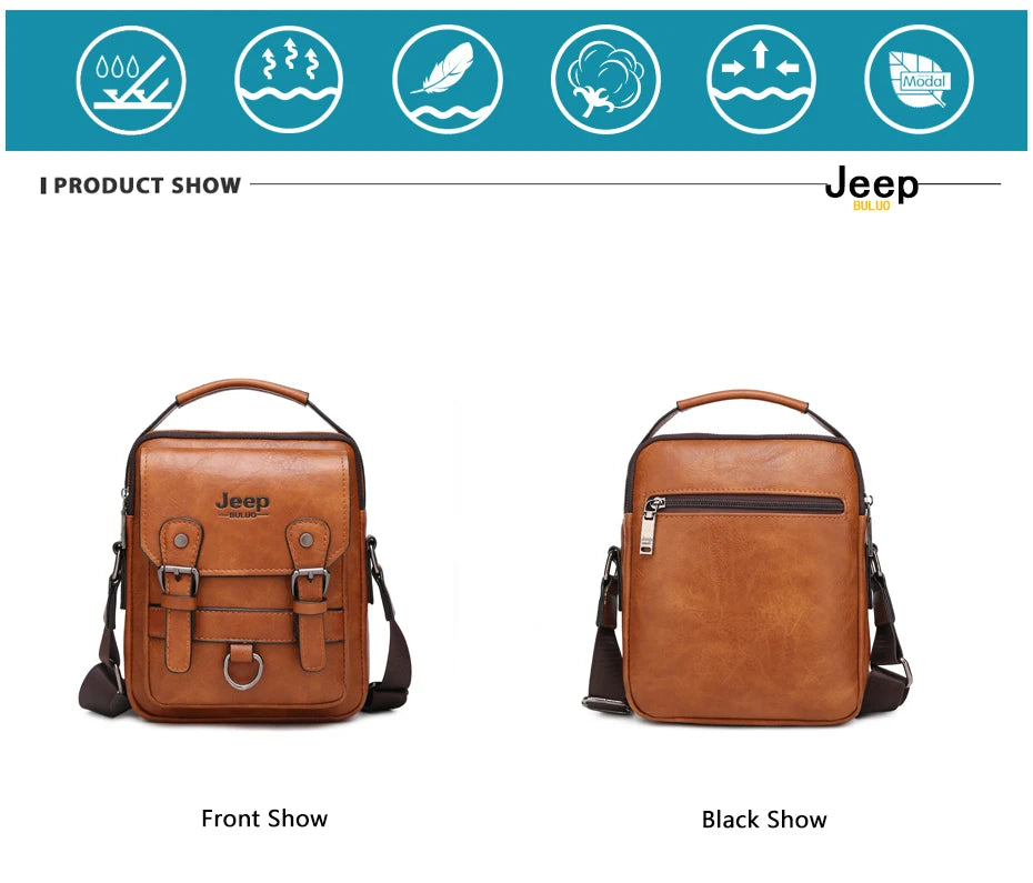 JEEP BULUO Multi-function Business Handbags