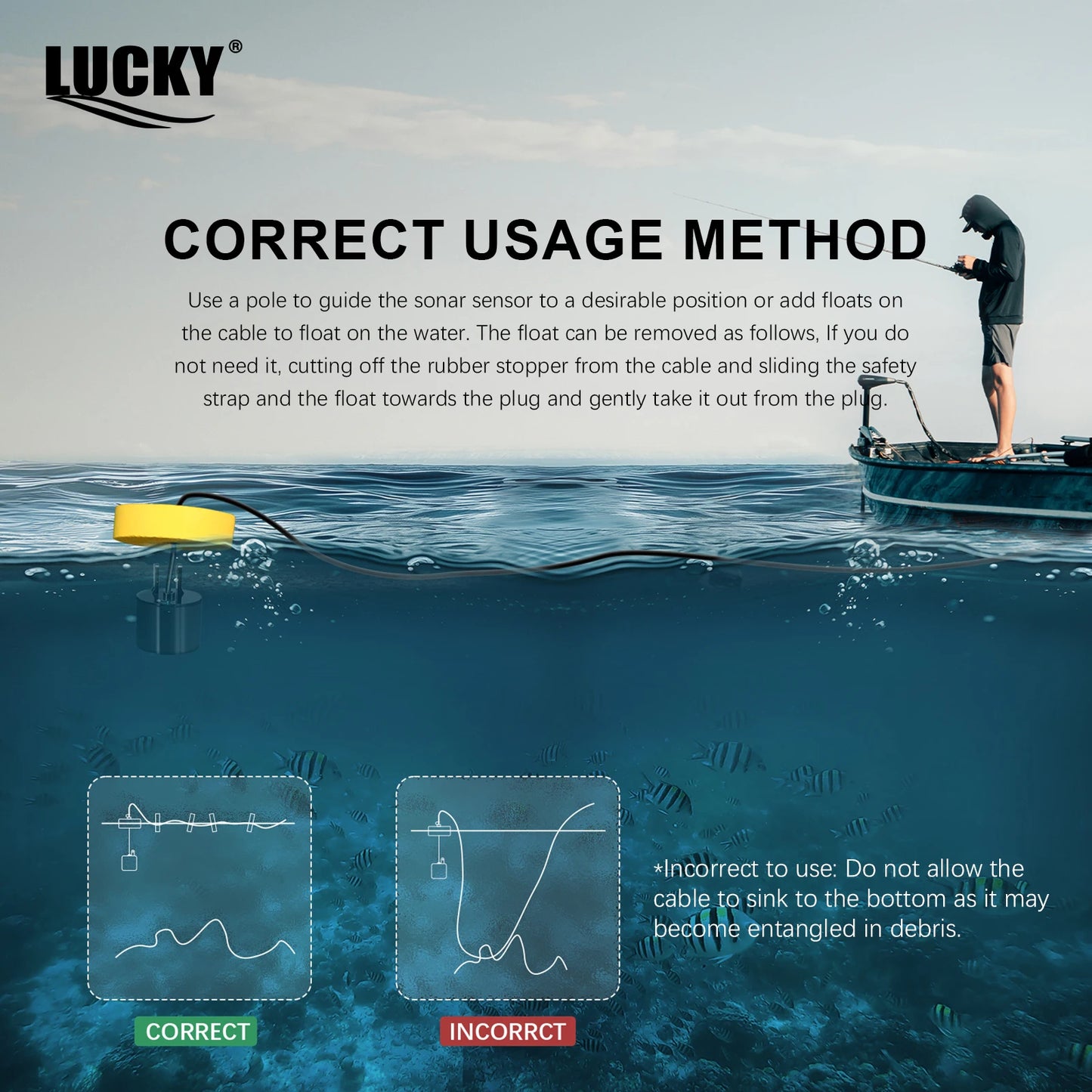Alarm 100M Portable Sonar Fish Finders