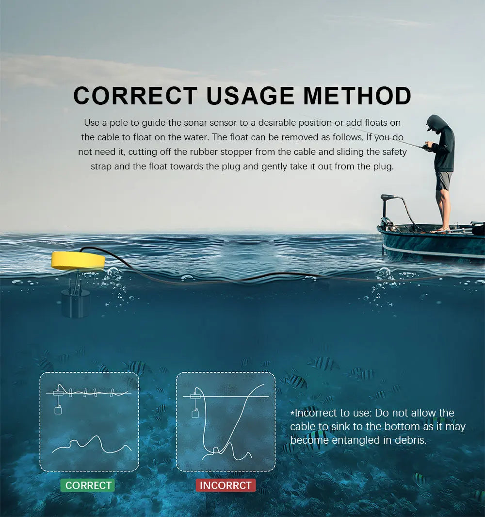 Alarm 100M Portable Sonar Fish Finders