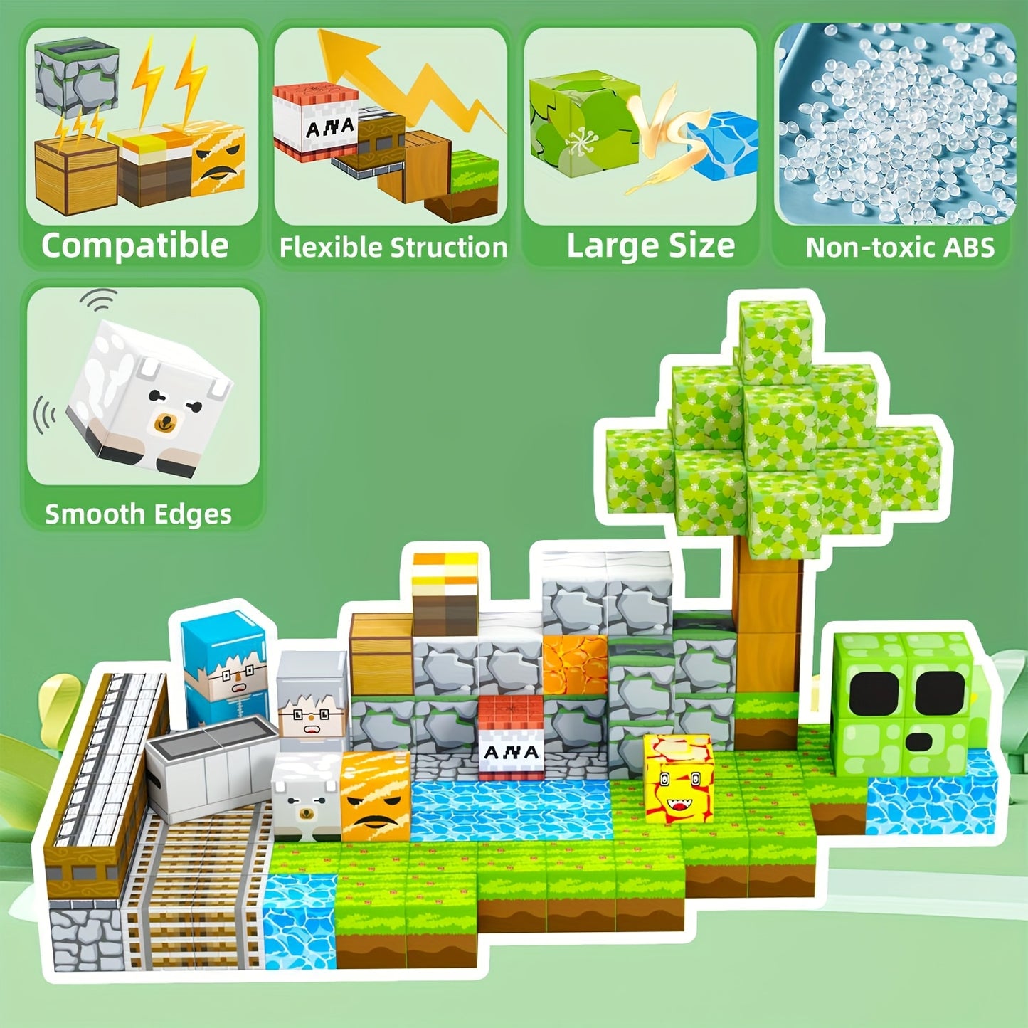 Magnetic Building Blocks Set for Youngsters