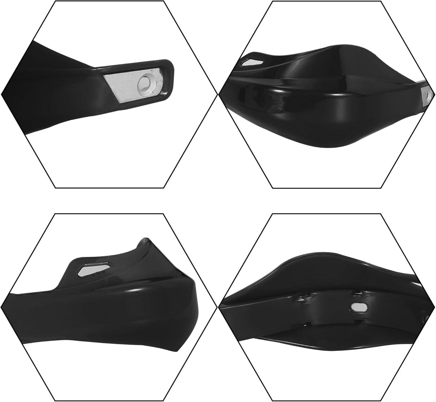 Motorcycle 22Mm 7/8 Inch Universal Handguards for off Road Dirt Pit Bike Enduro Motocross ATV YZ450F YZ125 YZ250F CRF150F CRF450R KX250F CRF250L KLR650 LTZ400 TTR125 - Black