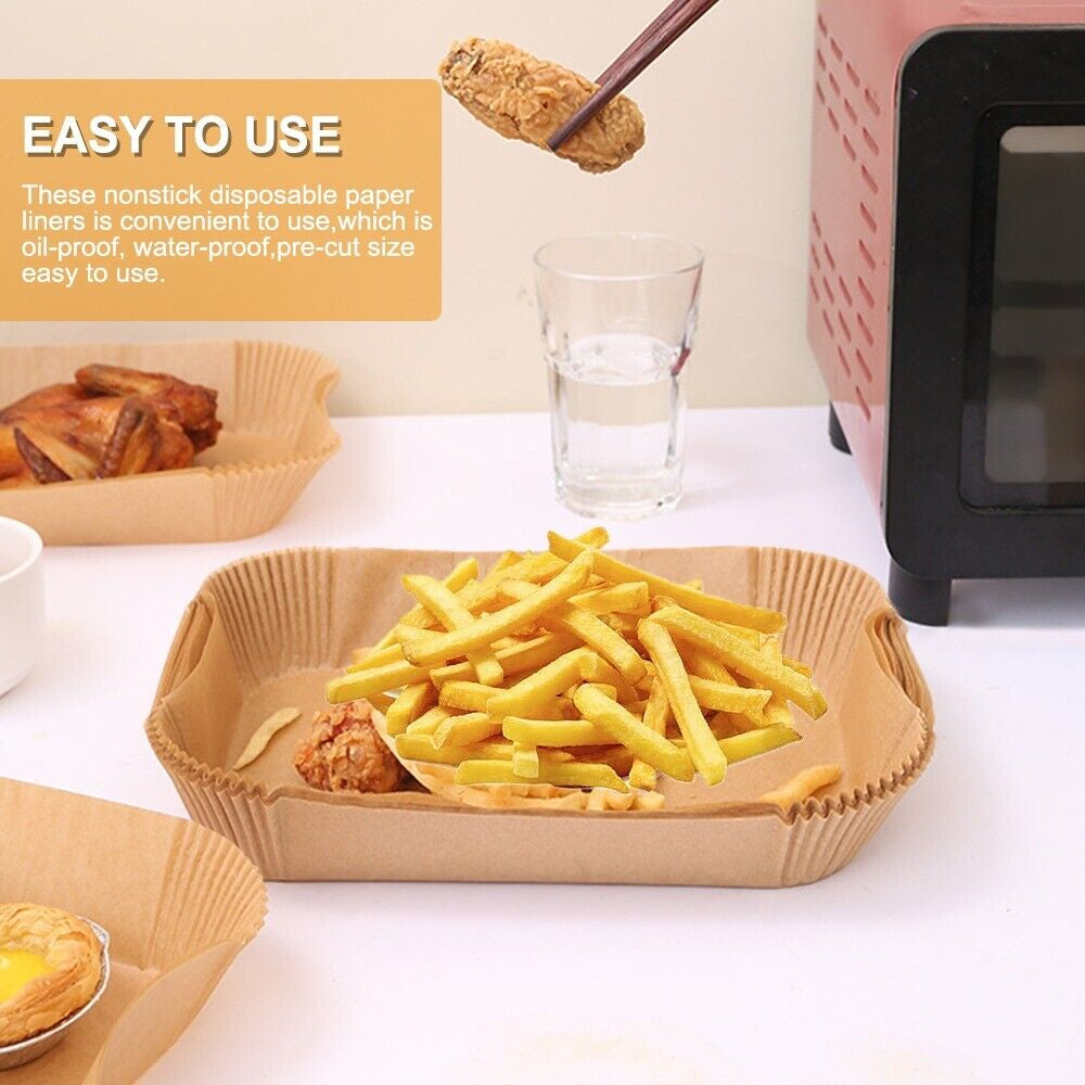 Disposable Air Fryer Paper Liners, Air Fryer Non-Stick Accessories UK