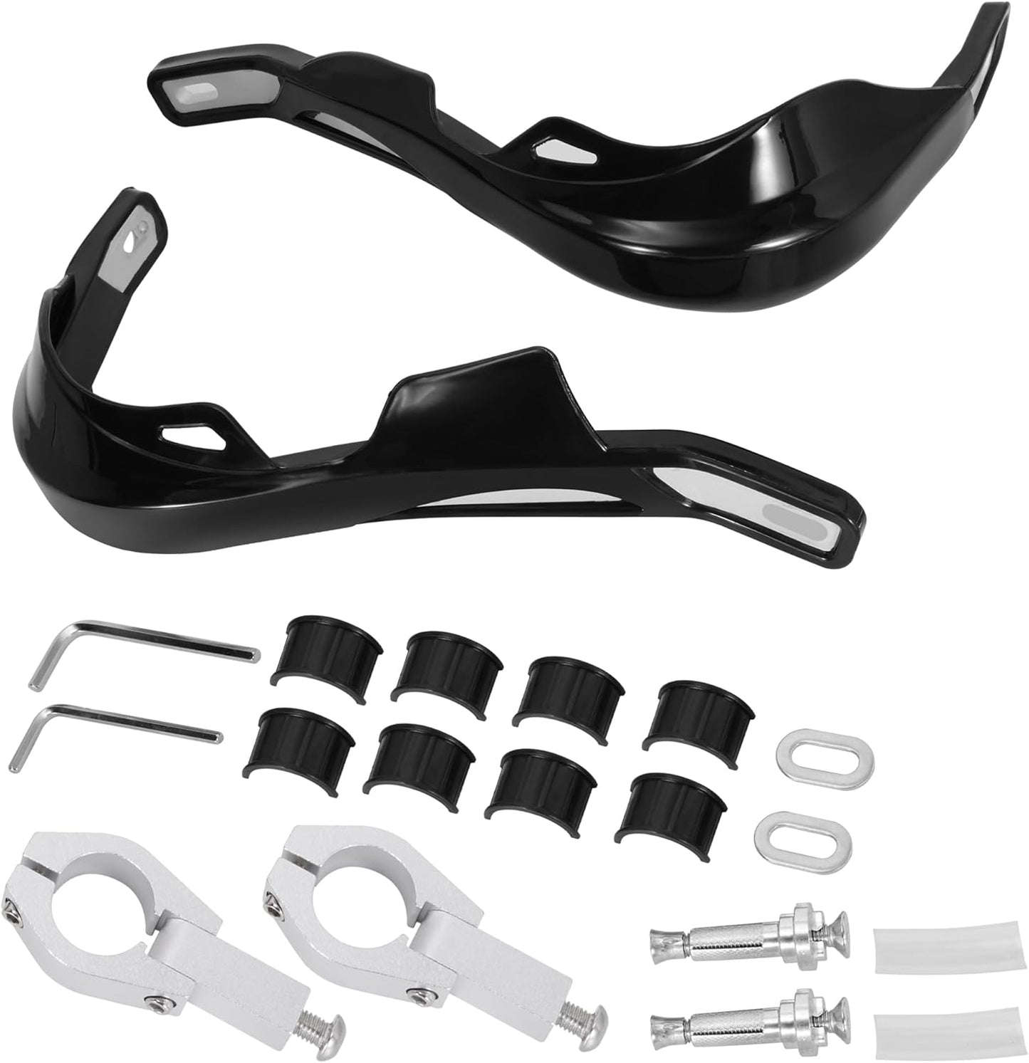 Motorcycle 22Mm 7/8 Inch Universal Handguards for off Road Dirt Pit Bike Enduro Motocross ATV YZ450F YZ125 YZ250F CRF150F CRF450R KX250F CRF250L KLR650 LTZ400 TTR125 - Black