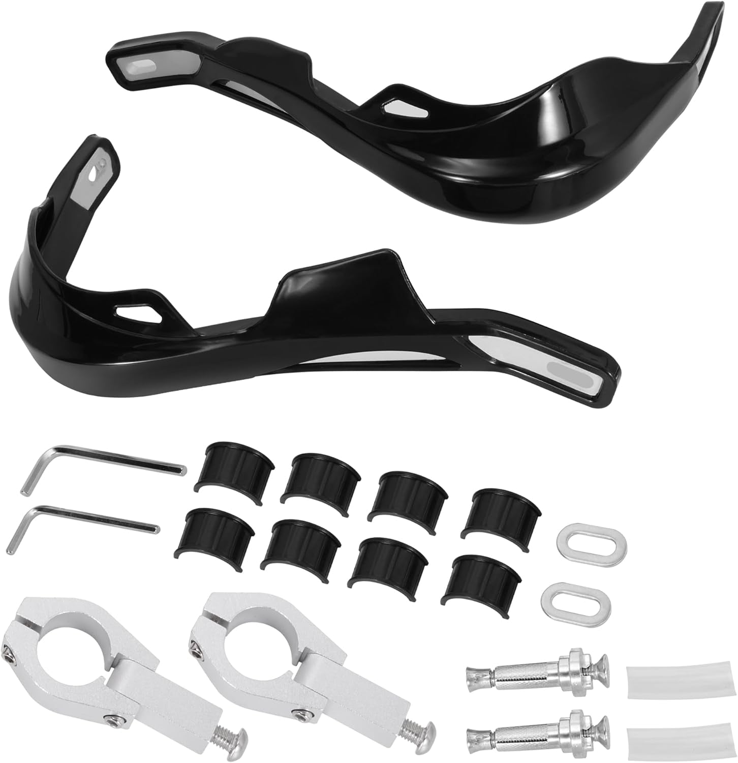 Motorcycle 22Mm 7/8 Inch Universal Handguards for off Road Dirt Pit Bike Enduro Motocross ATV YZ450F YZ125 YZ250F CRF150F CRF450R KX250F CRF250L KLR650 LTZ400 TTR125 - Black