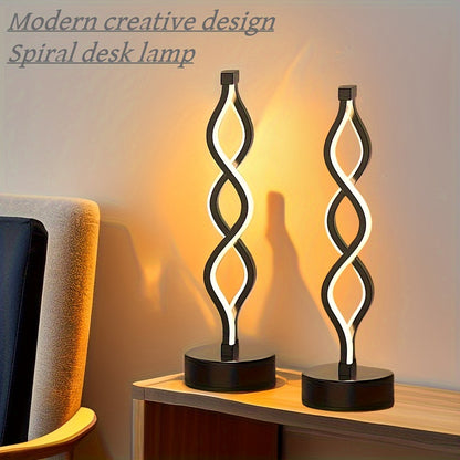 Modern Spiral LED Table Lamps