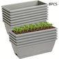 Window Box Planter with Drainage Holes and Trays