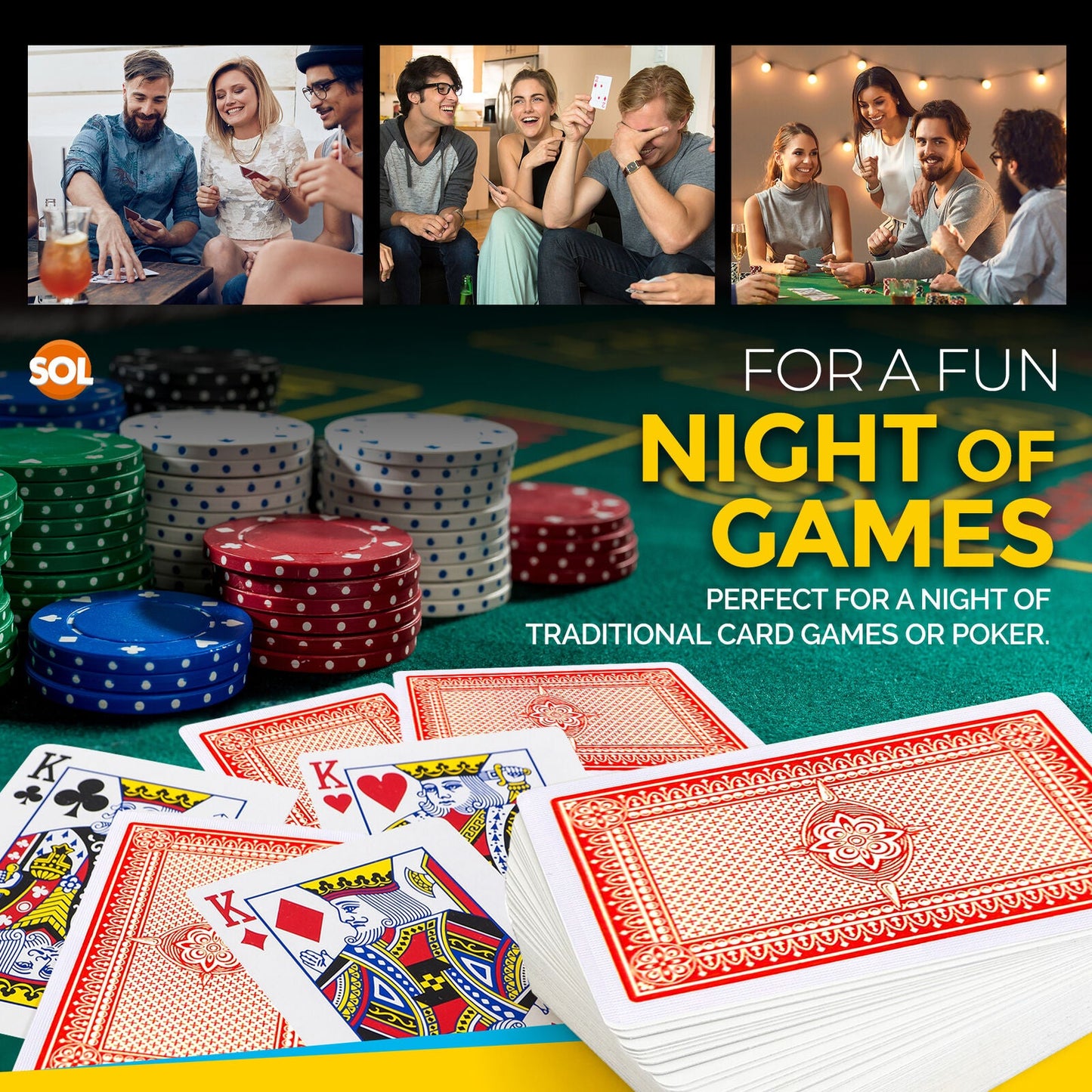Play Standard Playing Cards – Plastic Coated Traditional Card Deck