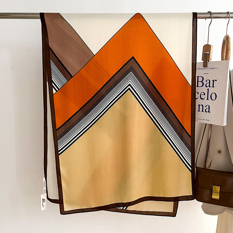 Color Matching Fashion Scarf Scarf Thin Warm Scarf Talma