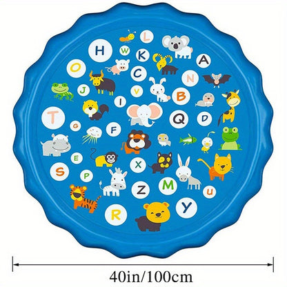 Water Sprinkler pad for Youngsters, Play A to Z Mat Outdoor Water Summer Toys