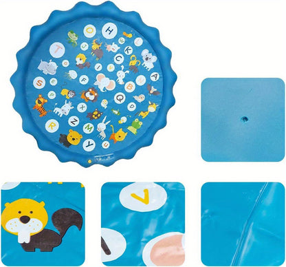Water Sprinkler pad for Youngsters, Play A to Z Mat Outdoor Water Summer Toys