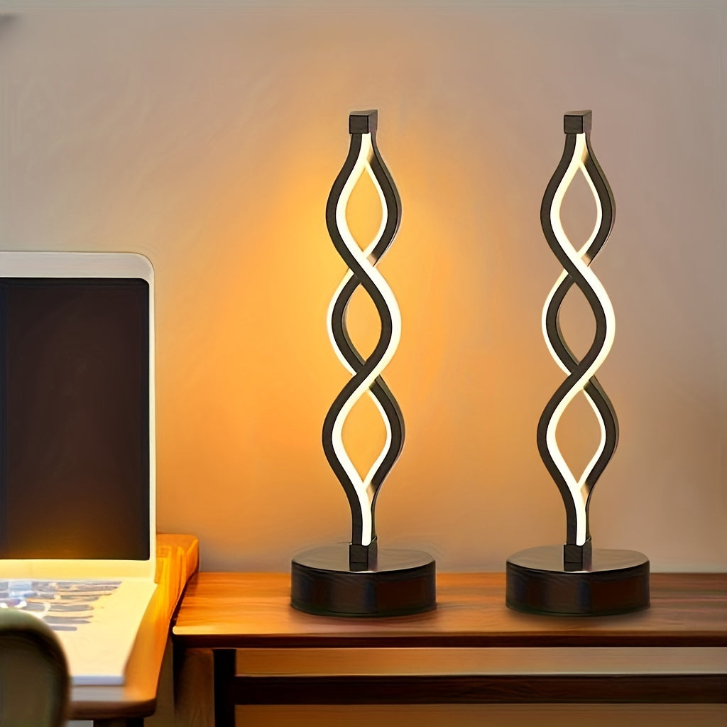 Modern Spiral LED Table Lamps