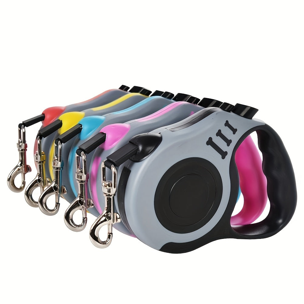 Retractable Dog Leash, Sturdy Dual-Switch Design with a One-Touch Brake And Lock Mechanism