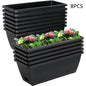 Window Box Planter with Drainage Holes and Trays