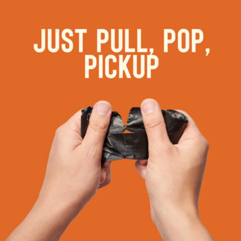 Dog Poo | Tuff Pets 50% Stronger Biodegradable Doggie Bags W/ Tie Handles