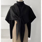 Wool Knitted Triangle Shawl Fashionable Warm Scarf