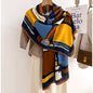 Color Matching Fashion Scarf Scarf Thin Warm Scarf Talma