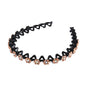 Non-slip Rhinestone Headbands - Elegant Solid Wave Design, Perfect for Styling and Everyday Charm