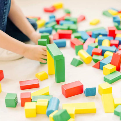 WOODEN BLOCKS CONSTRUCTION BUILDING BRICKS PIECES