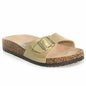 Ladies Faux Leather Sandals Wedge Heels Slider Walking Summer Beach Shoes Size