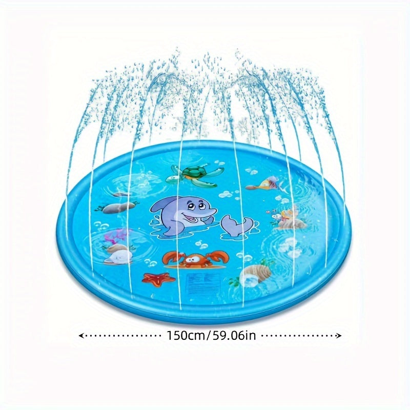 Snowmen Inflatable Splash Pad For Kids, PVC Water Play Mat