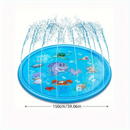 Snowmen Inflatable Splash Pad For Kids, PVC Water Play Mat