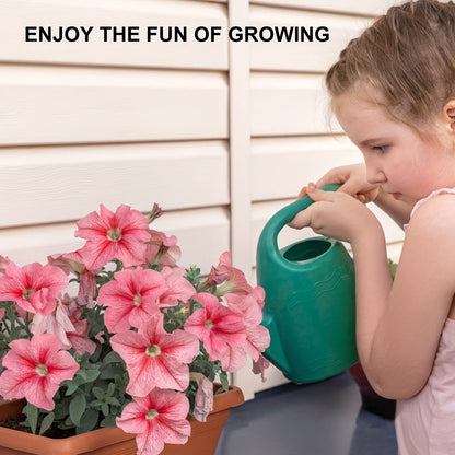 Window Box Planter with Drainage Holes and Trays