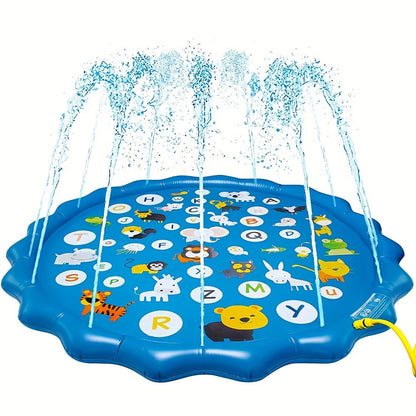Water Sprinkler pad for Youngsters, Play A to Z Mat Outdoor Water Summer Toys