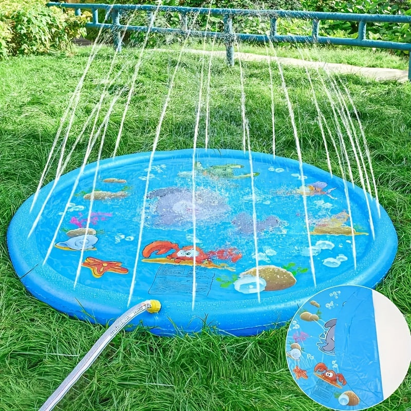 Snowmen Inflatable Splash Pad For Kids, PVC Water Play Mat