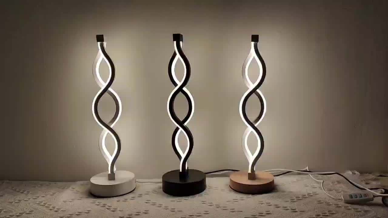 Modern Spiral LED Table Lamps