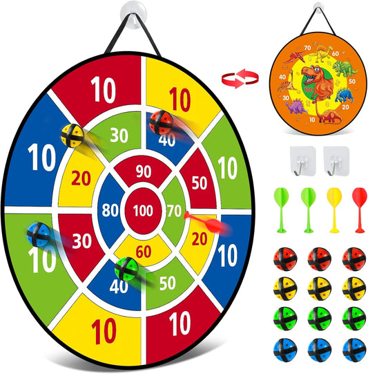 Kids Dart Board Set, Indoor Outdoor Party Games Toys