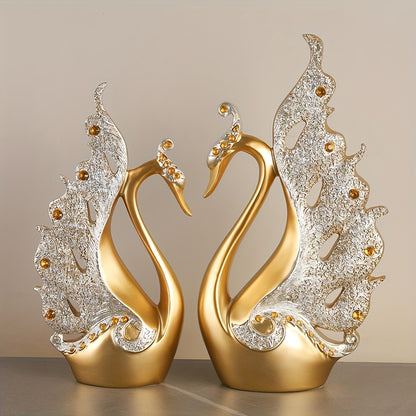 Modern Swan Handicraft Statue for Decor
