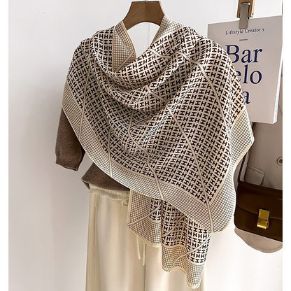 Color Matching Fashion Scarf Scarf Thin Warm Scarf Talma