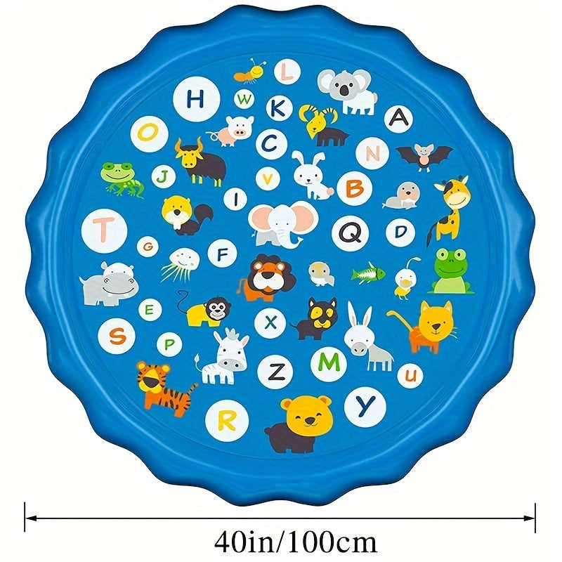 Water Sprinkler pad for Youngsters, Play A to Z Mat Outdoor Water Summer Toys