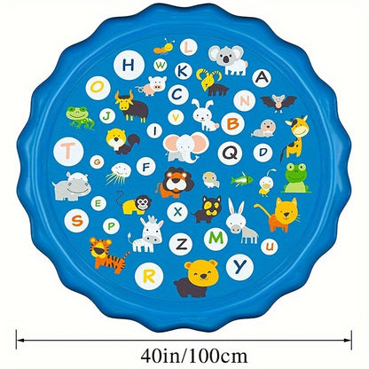 Water Sprinkler pad for Youngsters, Play A to Z Mat Outdoor Water Summer Toys