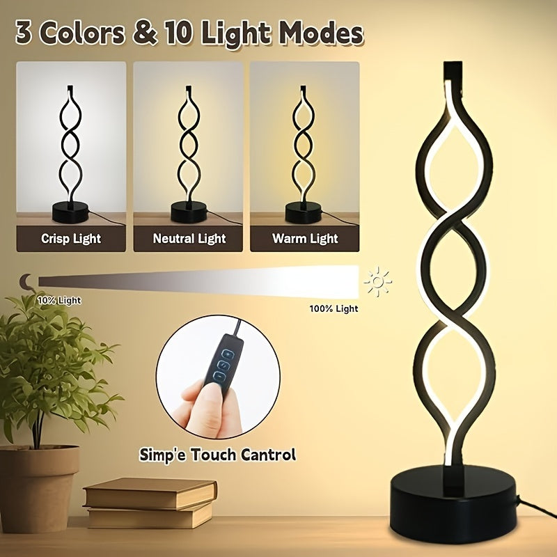 Modern Spiral LED Table Lamps