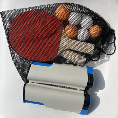 Ping Pong Paddle Set, Portable Table Tennis Set With Retractable Net