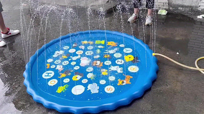 Water Sprinkler pad for Youngsters, Play A to Z Mat Outdoor Water Summer Toys