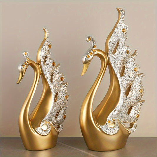 Modern Swan Handicraft Statue for Decor