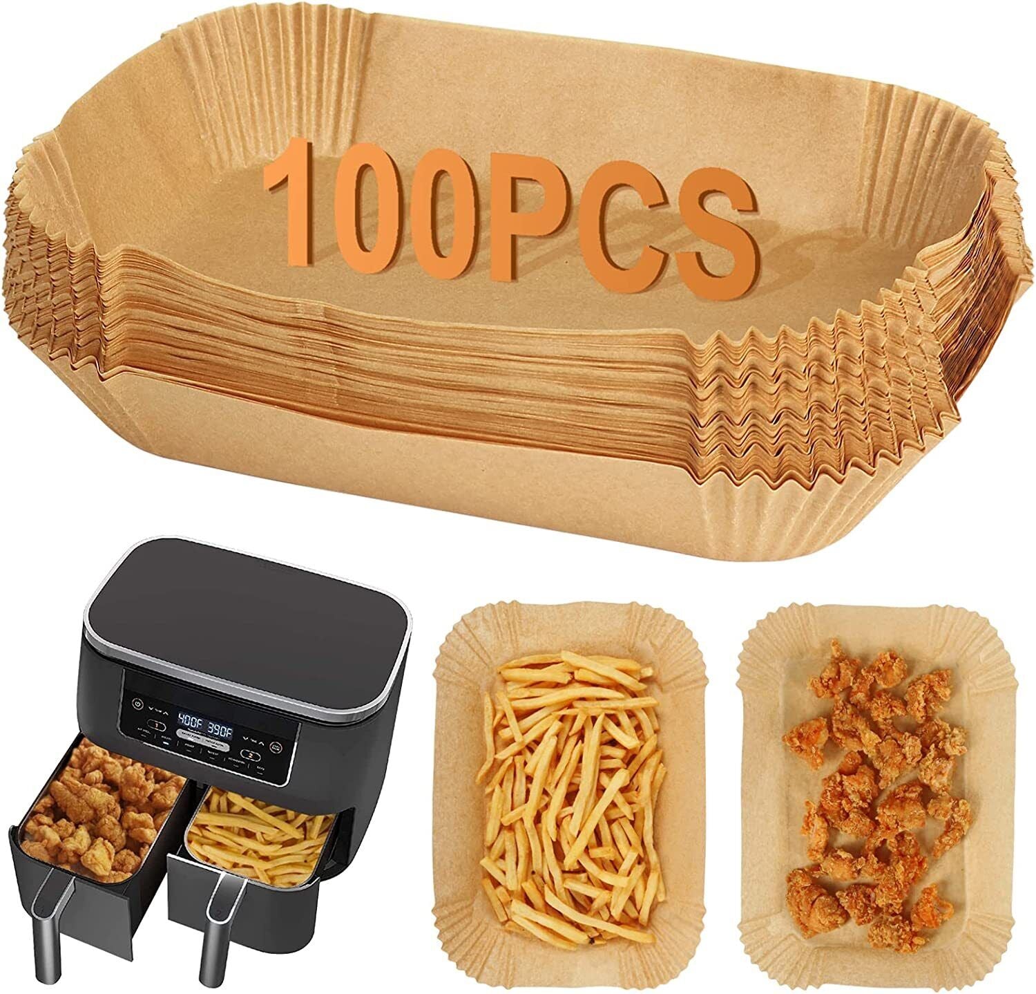 Disposable Air Fryer Paper Liners, Air Fryer Non-Stick Accessories UK
