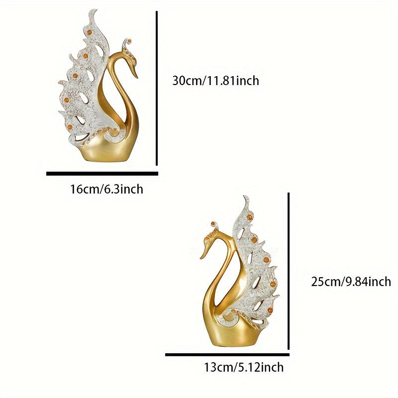 Modern Swan Handicraft Statue for Decor