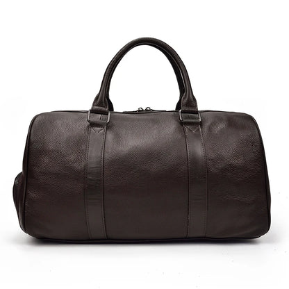 Genuine Leather Travel Bag For Men Women