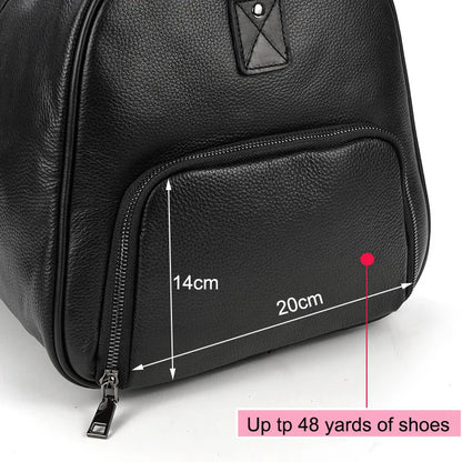 Genuine Leather Travel Bag For Men Women