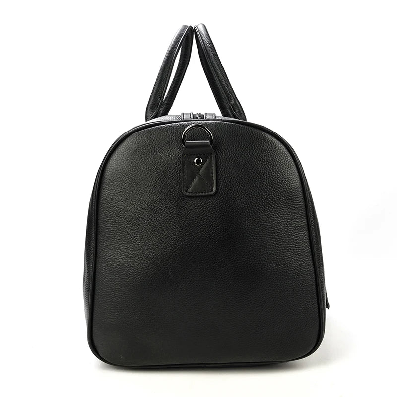 Genuine Leather Travel Bag For Men Women