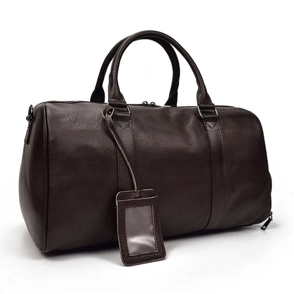 Genuine Leather Travel Bag For Men Women