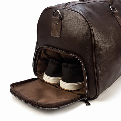 Genuine Leather Travel Bag For Men Women