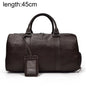 Genuine Leather Travel Bag For Men Women