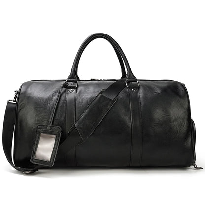 Genuine Leather Travel Bag For Men Women