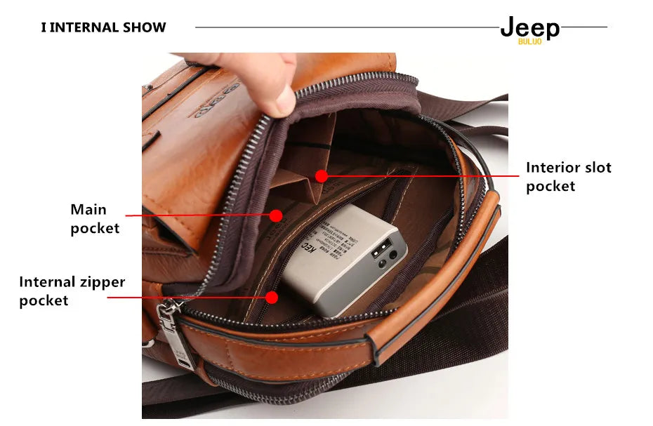 JEEP BULUO Multi-function Business Handbags